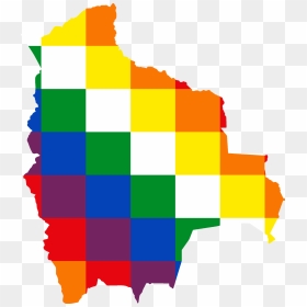 Flag Map Of Bolivia - Bolivia Flag Vector, HD Png Download - orange banner png
