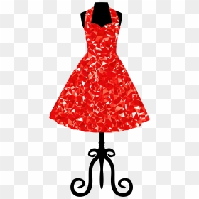 Clothing Clipart Red Clothes - Dress Form Clip Art, HD Png Download - red dress png