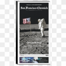 50th Anniversary - Flag On The Moon, HD Png Download - san francisco skyline png