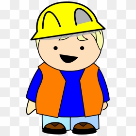 Construction Kid Clip Arts - Clip Art, HD Png Download - kid standing png