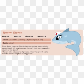Tails Of Equestria Creature Feature - Great White Shark, HD Png Download - cartoon shark png