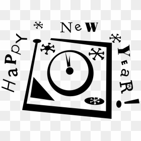 Vector Illustration Of New Year"s Eve Clock Strikes - Circle, HD Png Download - new year clock png