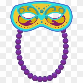 Mardi Orleans And Gras Mask In Frames Clipart - Mardi Gras, HD Png Download - mardi gras border png