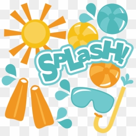 Orange Clipart Water Splash - Splash Day Clipart, HD Png Download - pool water png