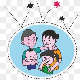 Family Mum Dad Child Children - Gambar Kartun Bapak Ibu Anak, HD Png Download - family vector png
