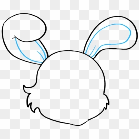 How To Draw Baby Bunny, HD Png Download - rabbit ears png