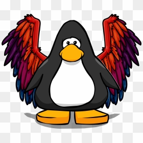 Phoenix Wings On A Player Card - Penguin With A Crown, HD Png Download - phoenix wings png