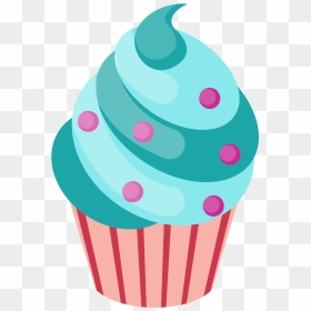 Ice Cream Cupcake Egg Tart Chocolate Cake - Ice Cream Cupcake Vector, HD Png Download - cupcake vector png