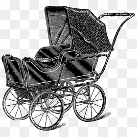 Vintage Baby Carriage Png Download - Baby Transport, Transparent Png - baby carriage png