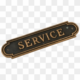 Vintage Bank Service Sign - Label, HD Png Download - vintage sign png