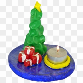 Birthday Candle, HD Png Download - christmas tree lights png