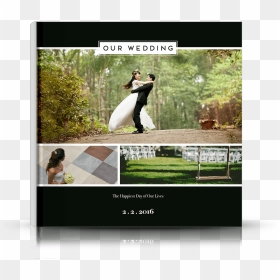 Front Photo Book Cover Designed For Engagements And - Wedding Photo Book Front Cover, HD Png Download - nuvens png