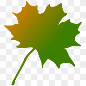 Orange Green Maple Leaf Svg Clip Arts - Maple Leaf Clip Art, HD Png Download - leaf clip art png
