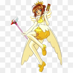 Cardcaptor Sakura Wiki - Cardcaptor Sakura Yellow Dress, HD Png Download - crown cartoon png