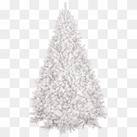 Silver Glitter White Glitter Christmas Tree, HD Png Download - christmas tree lights png