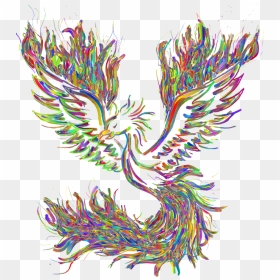 Phoenix Bird Rainbow, HD Png Download - phoenix wings png