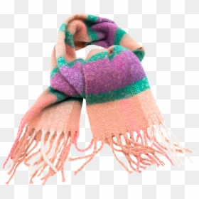 Beanie And Scarf In The New Winter Colors - Scarf, HD Png Download - winter scarf png