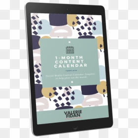 1 Month Content Cal Ipad, HD Png Download - calendar template png