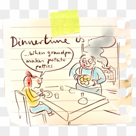 Dinnertime-memories - Cartoon, HD Png Download - memories png