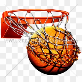 Flaming Basketball With Net Clipart , Png Download - Clipart Basketball Hoop On Fire, Transparent Png - flaming basketball png