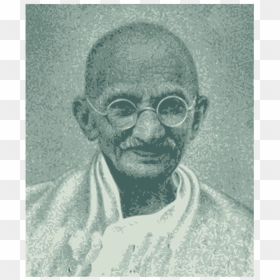 Vector Drawing Of Portrait Of Mahatma Gandhi - Mahatma Gandhi, HD Png Download - gandhi png