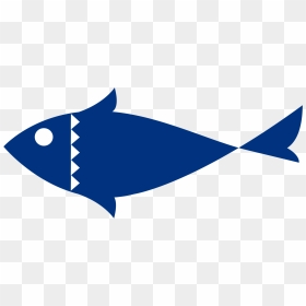 Fishing Tuna Color Clip Art - Fish One Color Png, Transparent Png - fish outline png