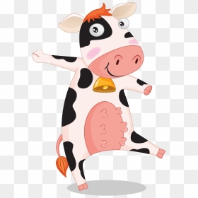 Cow Milk, HD Png Download - cartoon cow png