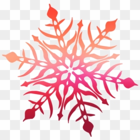 Transparent Snowflake Green Snow Red Leaf For Christmas, HD Png Download - red leaf png