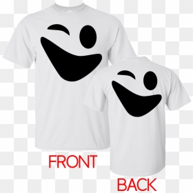 Funny Ghost Face Halloween Front And Back - Cartoon, HD Png Download - ghost face png