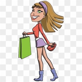 Clipart Png Shopping Girl, Transparent Png - blonde girl png