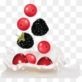Fruit , Png Download - Berries And Milk Png, Transparent Png - fruit splash png