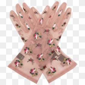 #lace #gloves #delicate #pink #embroidered #girly #cute - Embroidered Gloves Gucci, HD Png Download - pink lace png