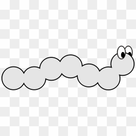 Png Caterpillar Black And White - Caterpillar Clipart Black And White, Transparent Png - cute banner png