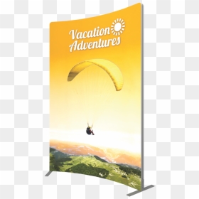 Parachuting, HD Png Download - curved banner png
