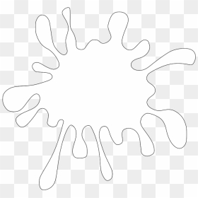 White Svg Clip Arts - Splash Of White Paint, HD Png Download - glowing moon png
