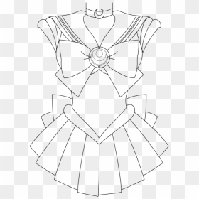 Coloriage Sailor Moon - Sailor Moon Outfit Draw, HD Png Download - moon drawing png