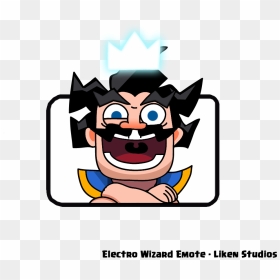 Clash Royale Electro Wizard Art, HD Png Download - clash royale crown png