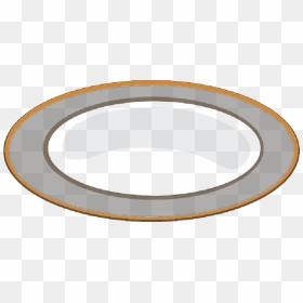 Food, Menu, Small, Plate, Cartoon, Empty, Dish, Free - Circle, HD Png Download - empty plate png