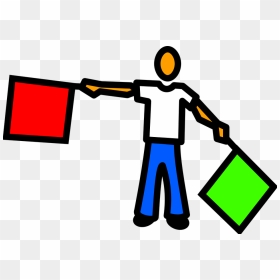 Semaphore Clipart, HD Png Download - green flag png