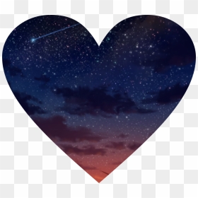 #sky #heart #cute #cloud #clouds #galazy #star #stars - Heart, HD Png Download - cute cloud png