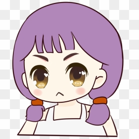 Original Hand Painted Cute Girl Png And Psd - Hinh Ppg As Anime Cute Bubbles, Transparent Png - cute girl png