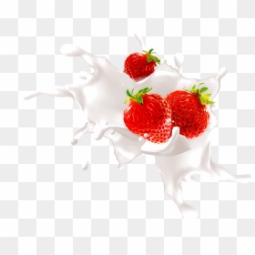 Splash Strawberry Png Download Image - Imagenes De Fresas, Transparent Png - fruit splash png