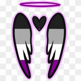Transparent Blue Angel Clipart - Asexual Flag, HD Png Download - angel wings png tumblr