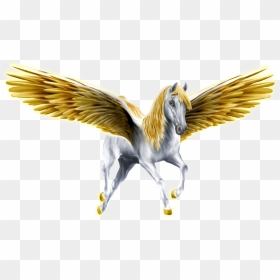 Phoenix Clipart Golden - Pegasus Png, Transparent Png - phoenix wings png
