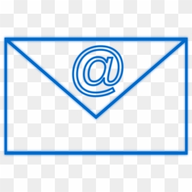 Blue,angle,symmetry - Email Clipart Transparent, HD Png Download - contacts png