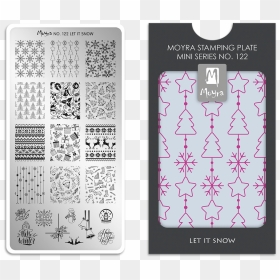 Moyra Mini Stamping Plate 122 Let It Snow - Moyra Nyomdalemez Snow, HD Png Download - let it snow png