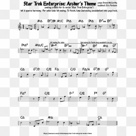 Star Trek Enterprise - Star Trek Enterprise Theme Sheet Music, HD Png Download - star trek enterprise png