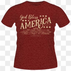 God Bless America T-shirt - T Shirt, HD Png Download - tshirt template png