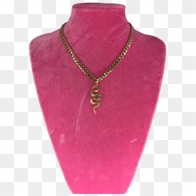 Gold Snake Chain Necklace - Pendant, HD Png Download - gold chain gangster png