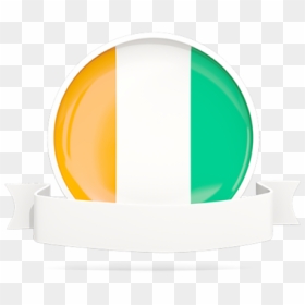 Flag With Empty Ribbon - Circle, HD Png Download - empty plate png